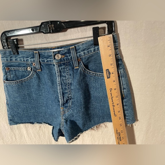 Re/Done jean shorts size 27 cutoff button fly cotton summer boho - Picture 6 of 14